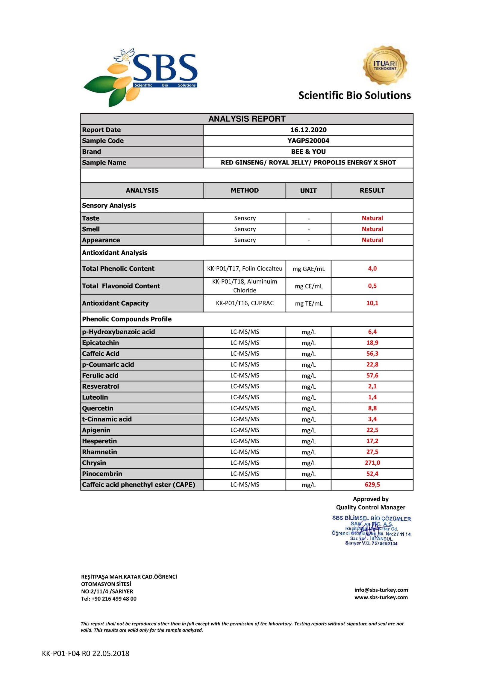 ENERGY X SHOT RED GINSENG ROYAL JELLY PROPOLIS-1
