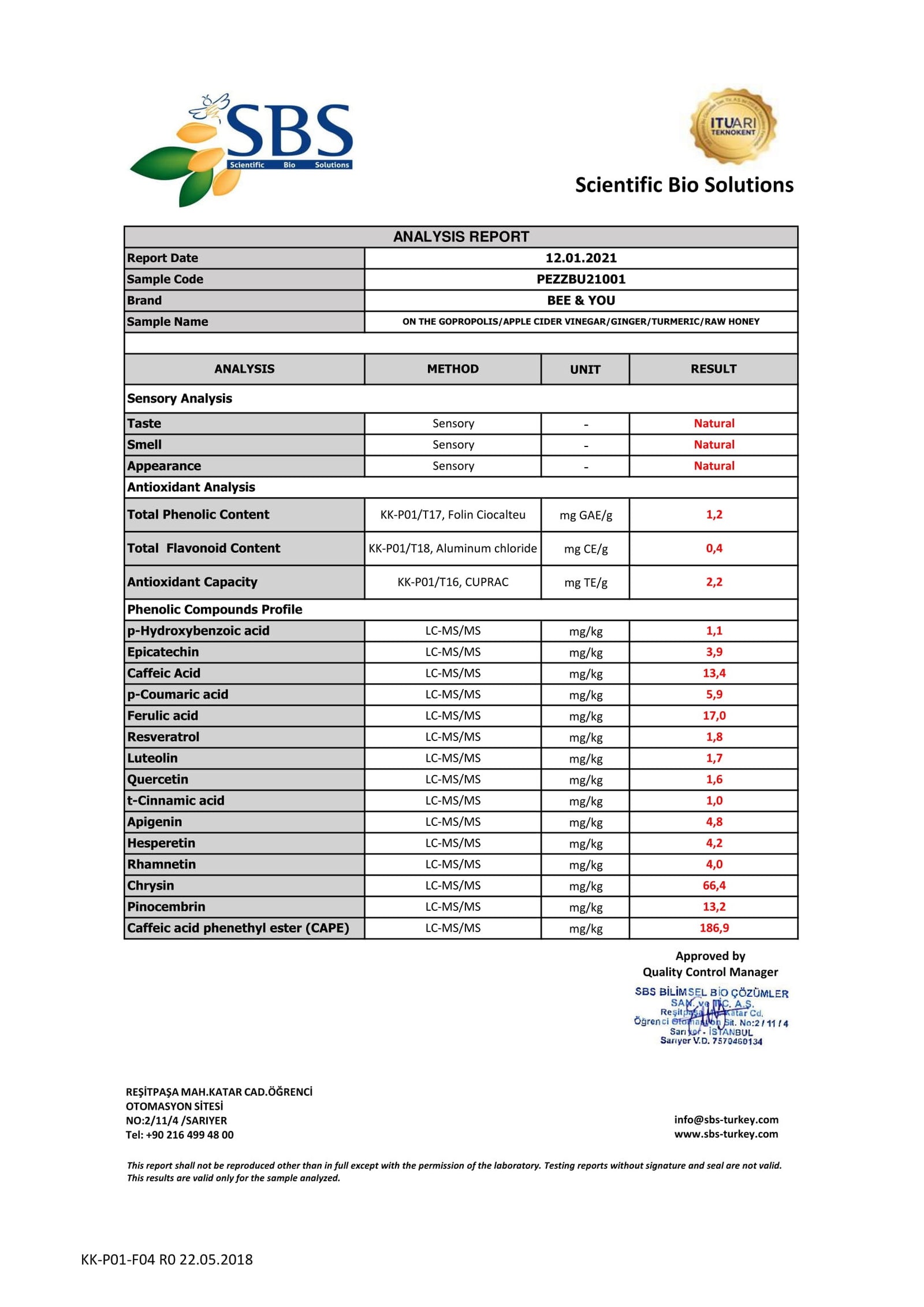 ON THE GO PROPOLIS APPLE CIDER VINEGAR GINGER TURMERIC