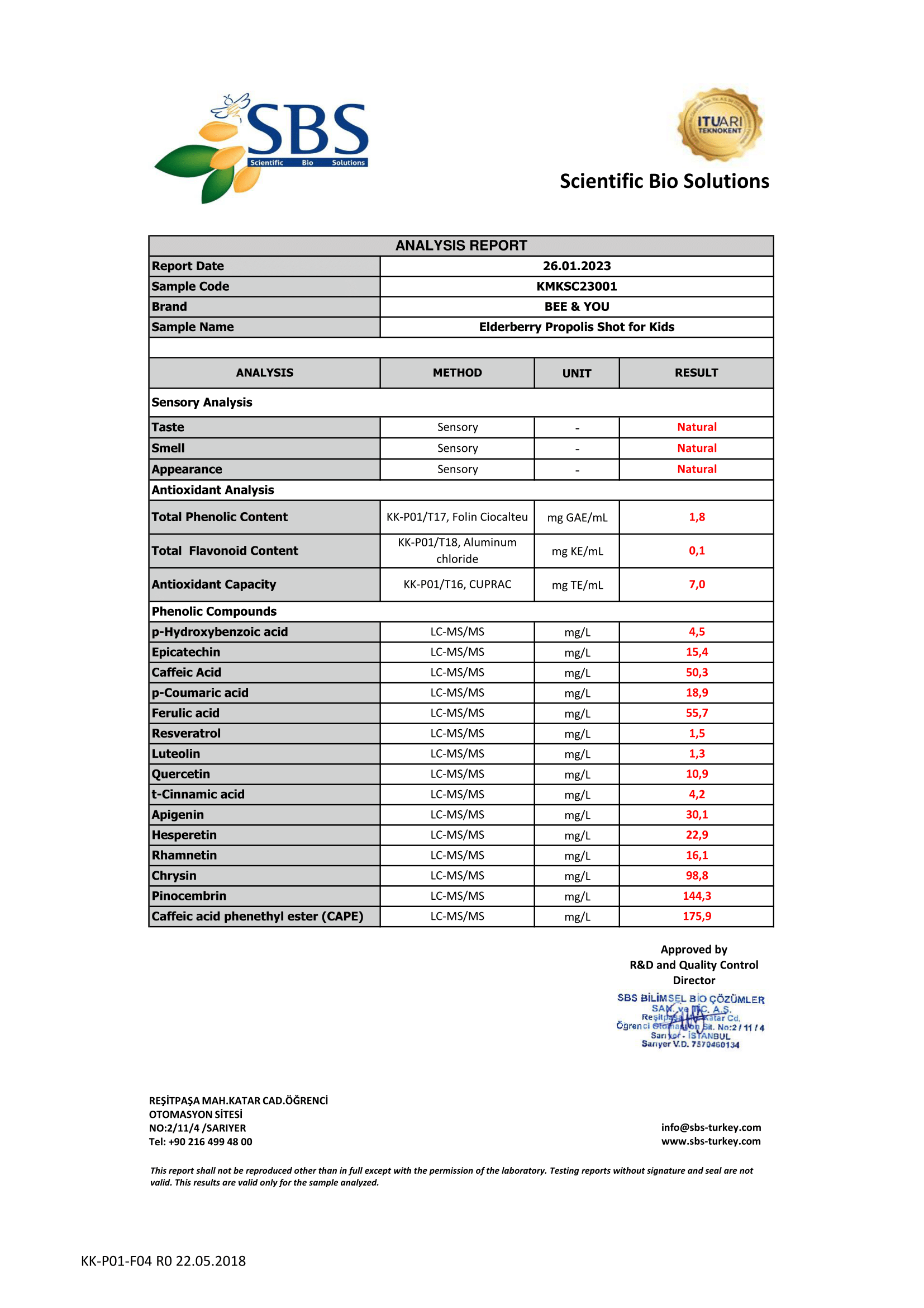 Elderberry Propolis Shot for Kids