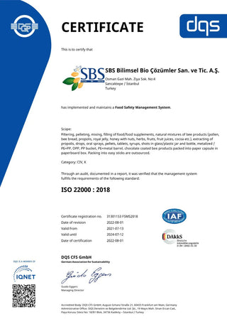 ISO 22000 CERTIFICATES