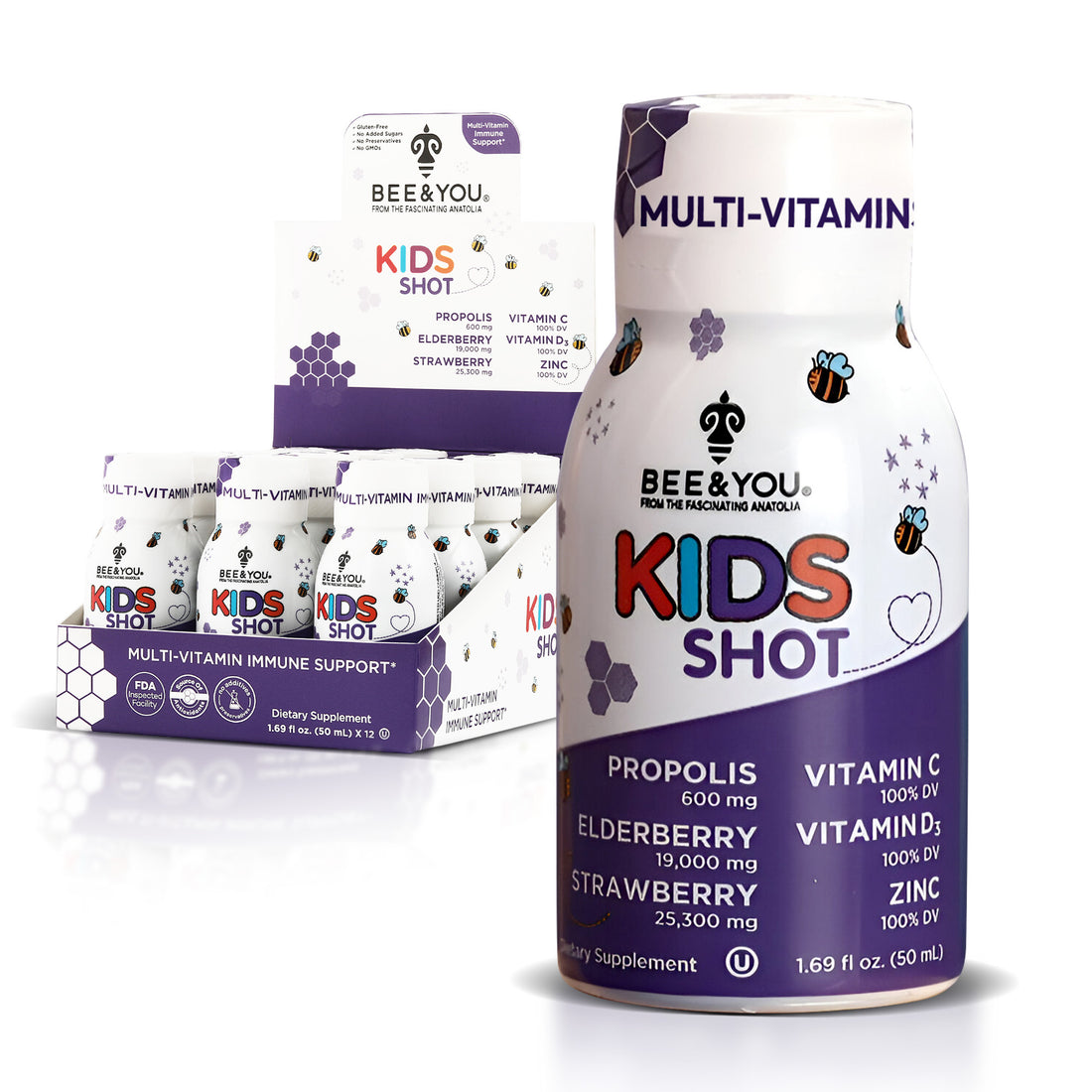 Elderberry Propolis Kids Shot x12