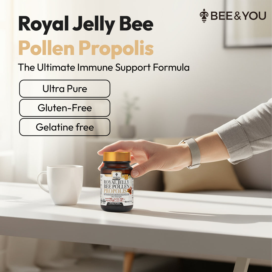 Royal Jelly Propolis Bee Pollen Tablets