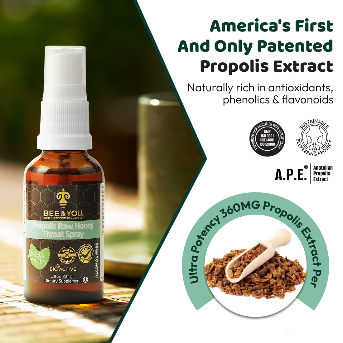 Propolis Raw Honey Throat Spray