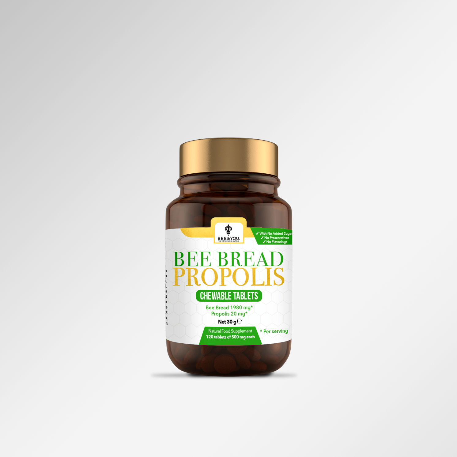 Bee Bread Propolis Chewable Tablets
