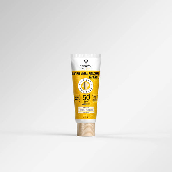 Skincare Natural Mineral Sunscreen for Face SPF 50 +