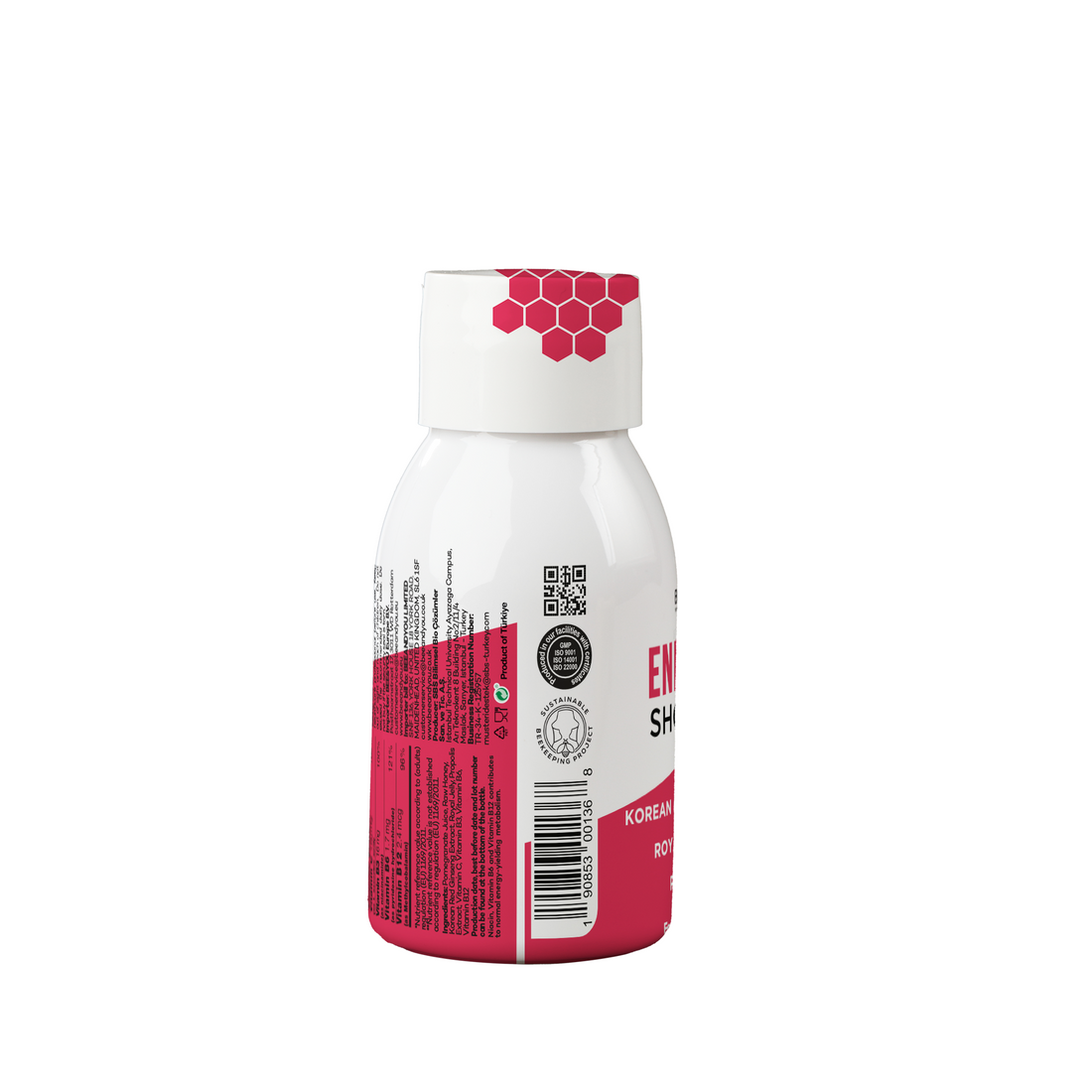 Energy-X Royal Jelly Red Ginseng Propolis Raw Honey Shots for Adult x12