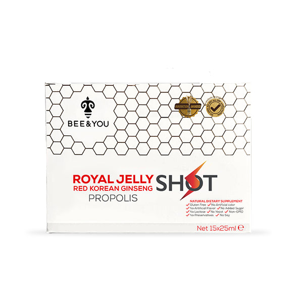 Energy-X Royal Jelly Red Ginseng Propolis Raw Honey Shots x 15