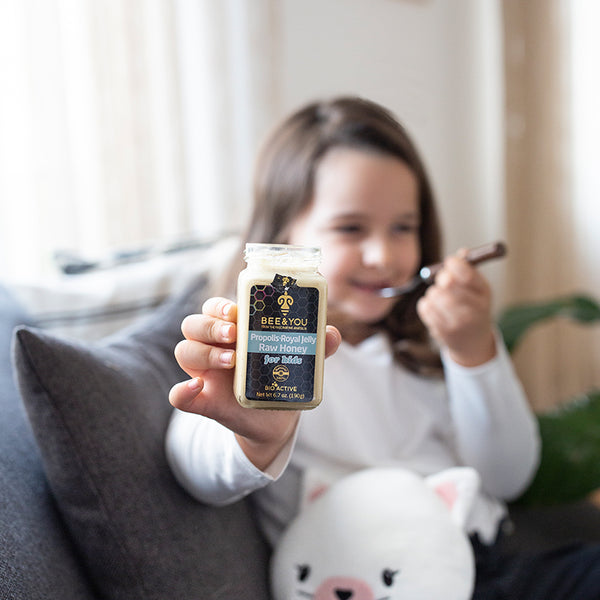 Organic Royal Jelly+Propolis+Raw Honey Mix for Kids Superfood